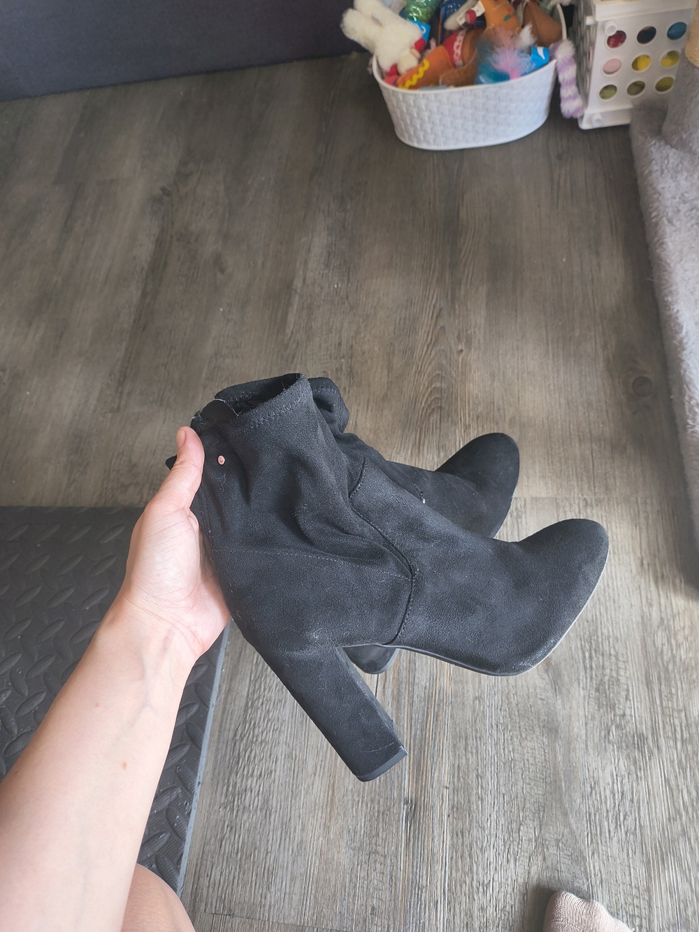 Women’s Black Suede Ankle Boots